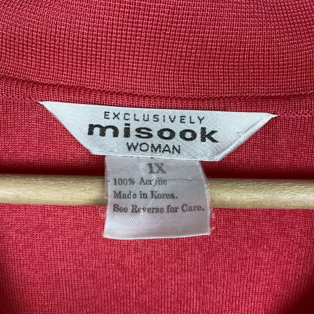 Exclusively Misook Jacket Pink Collared Faceted B… - image 3